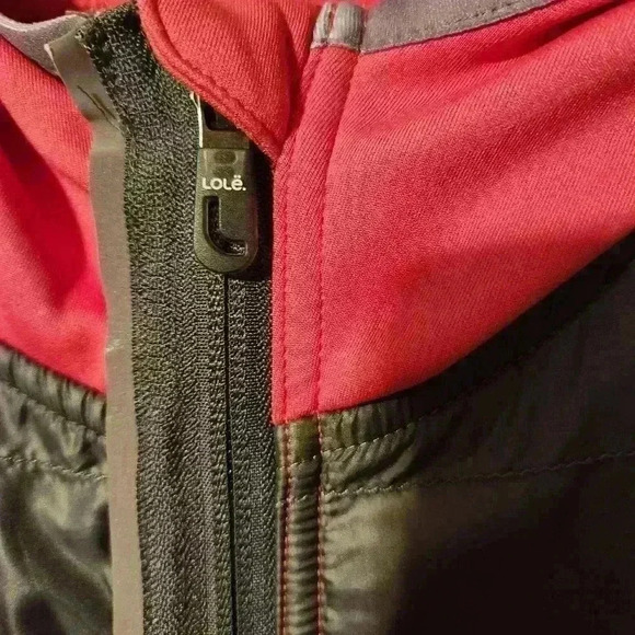 LOLE Women's Jolt Cardigan Pink/Gray Large - Picture 4 of 10